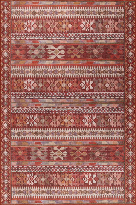 Conceptum Folk Chenille - Red BA 43 Rojo 75 x 230 cm